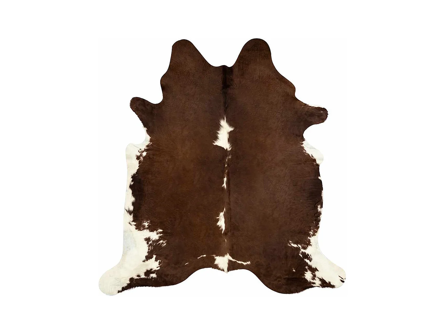 Echt koeienhuidkleed bruin en wit 150 x 170 cm