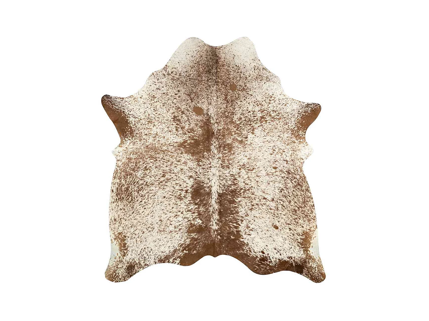 Echt koeienhuidkleed bruin en wit 150 x 170 cm