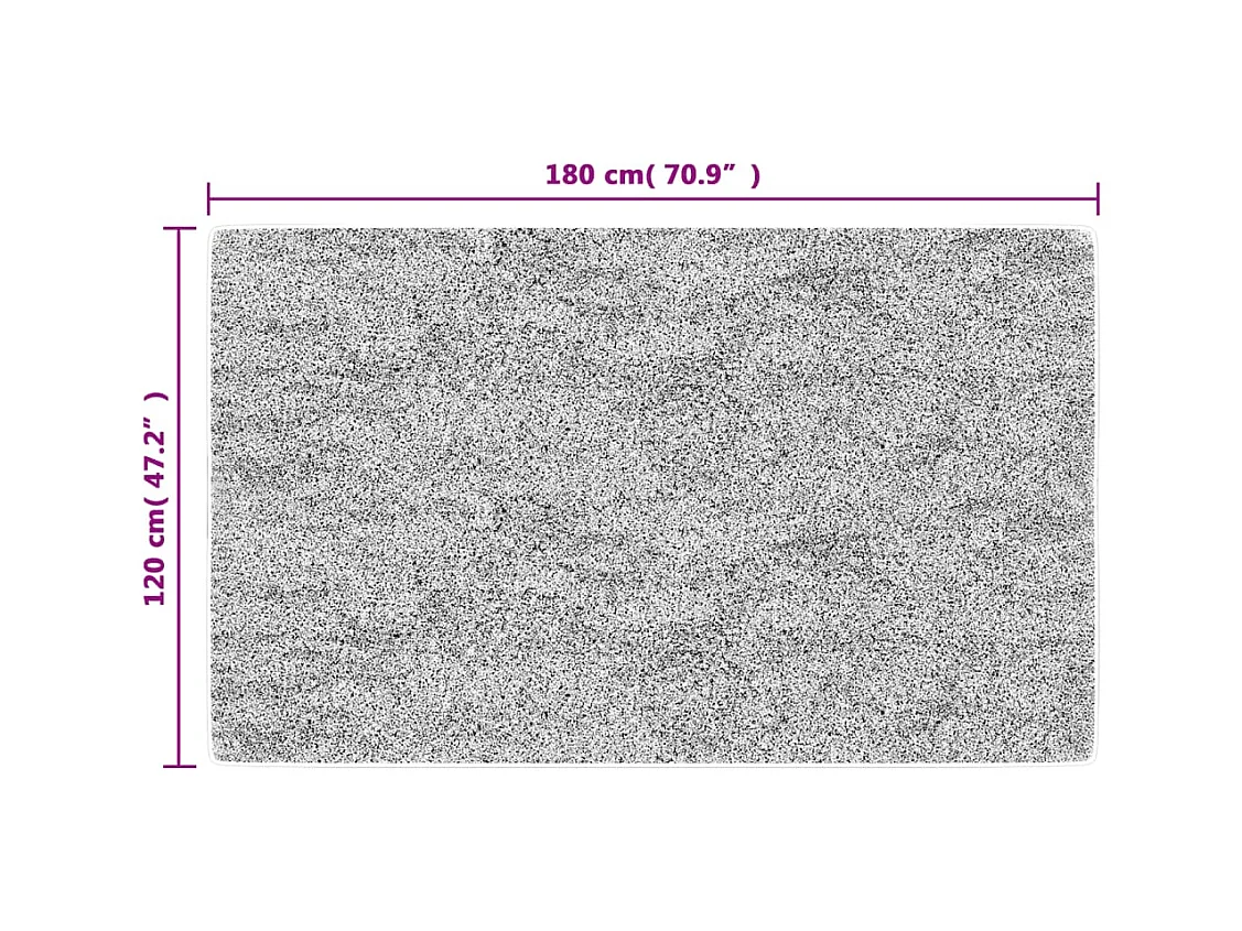 Tapis lavable multicolore 120x180 cm antidérapant