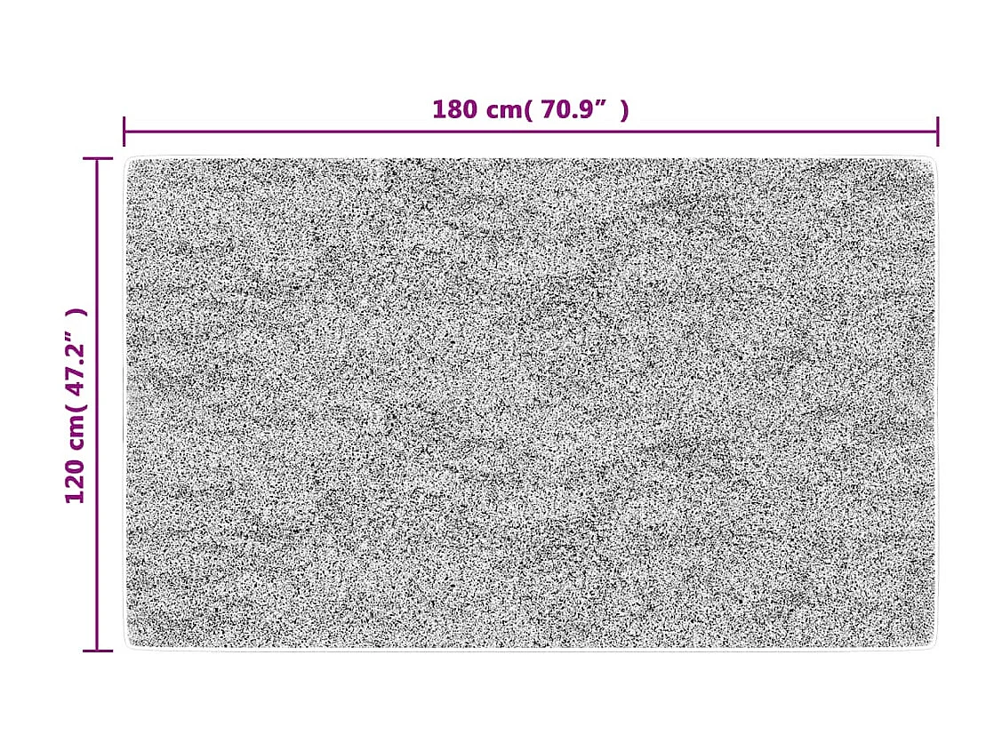 Tapis lavable multicolore 120x180 cm antidérapant