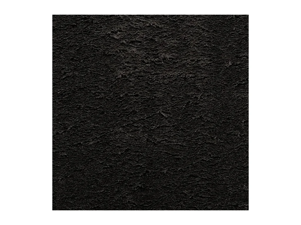 Tapis HUARTE à poils courts doux et lavable noir 80x150 cm