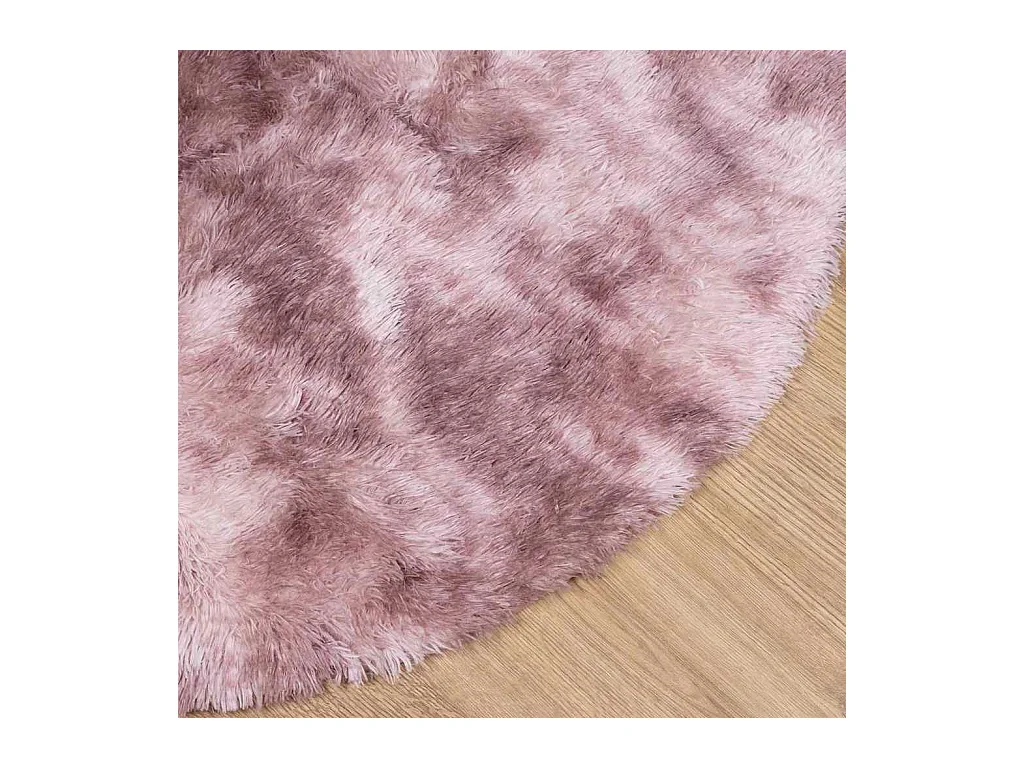 Alfombra NAVARRA Shaggy Rosa Empolvado 120x120 cm