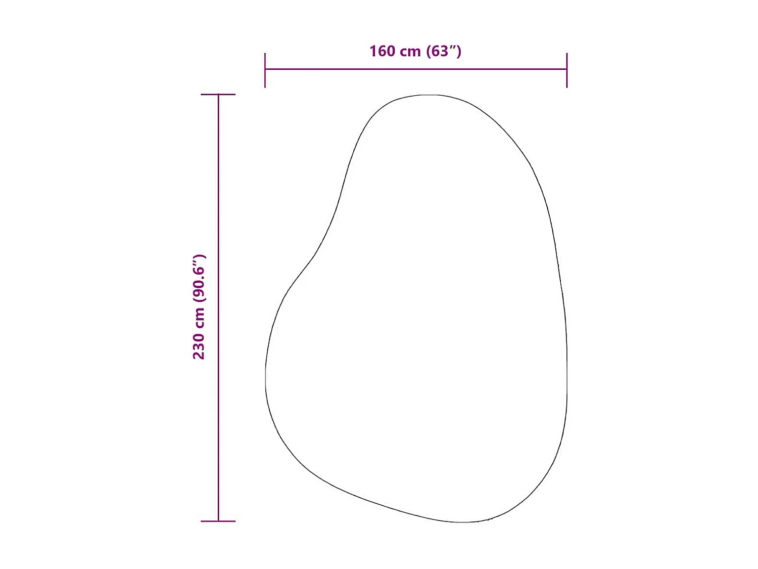 Tapis Vert forêt 160 x 230 cm Polyester