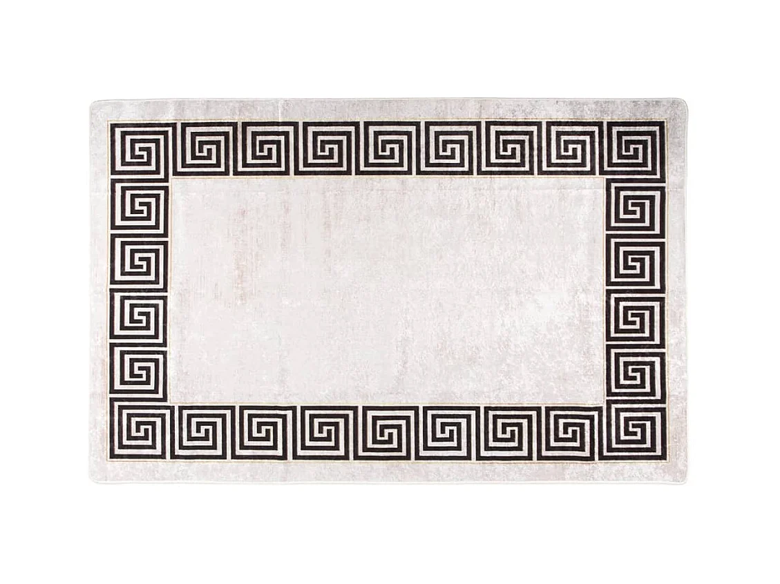 Tapis lavable antidérapant 160x230 cm beige clair