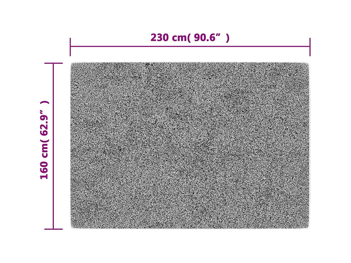 Tapis lavable antidérapant 160x230 cm beige clair