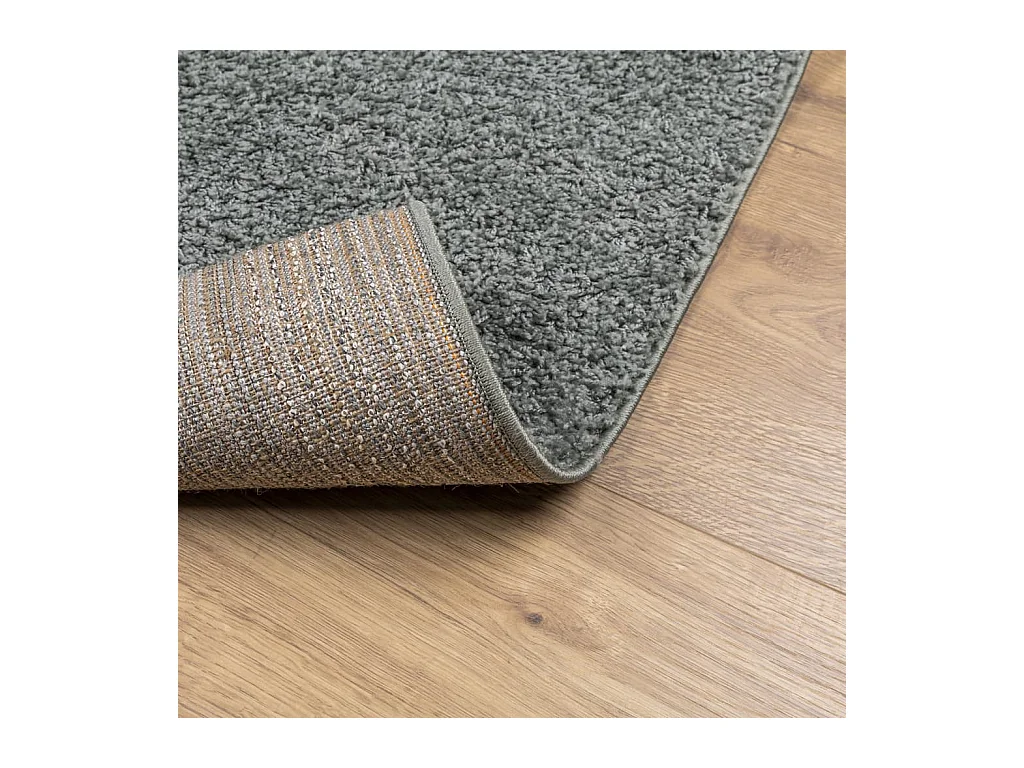 PAMPLONA shaggy tapijt, langpolig, modern groen, 60x110 cm