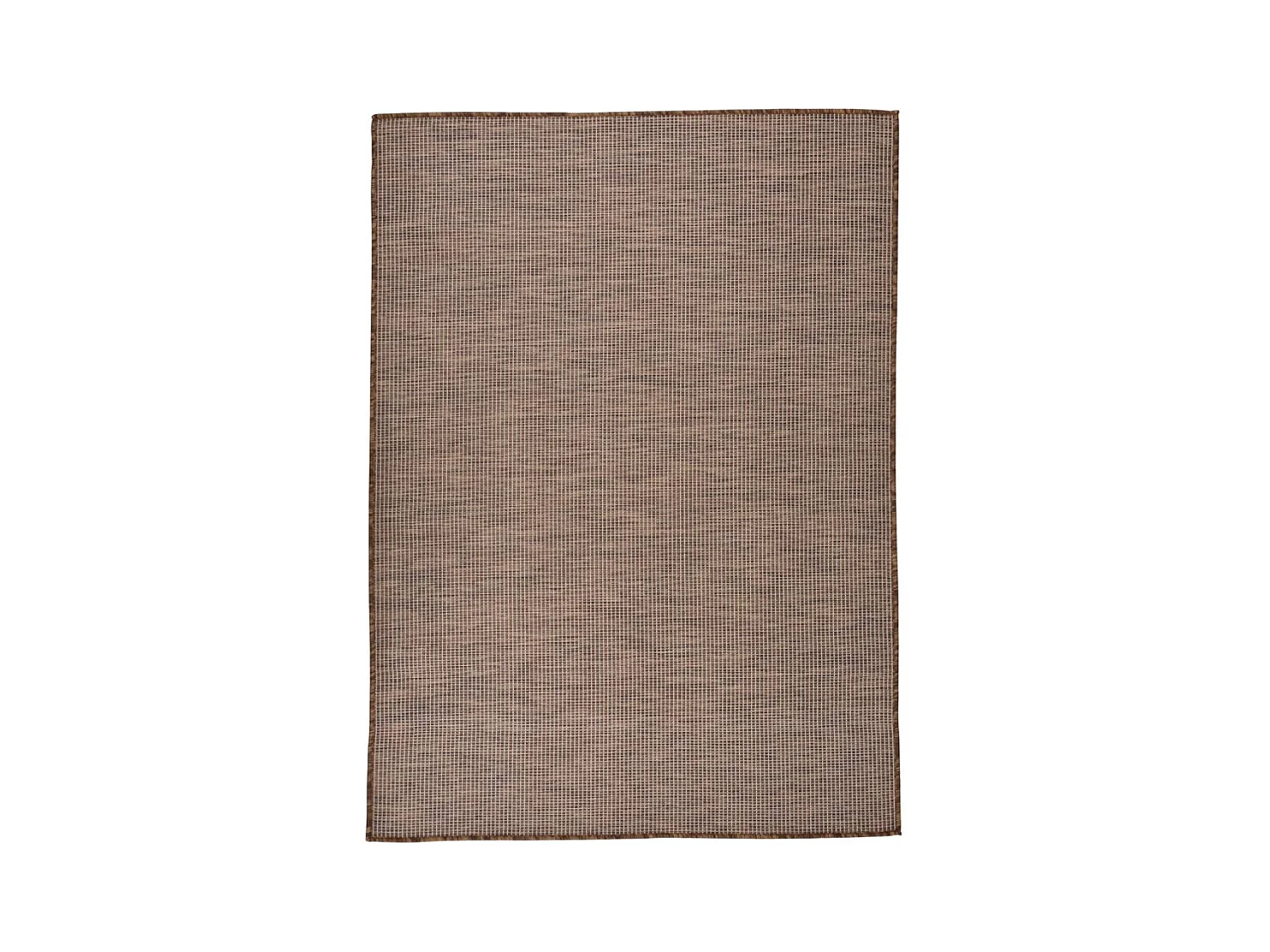 Platgeweven buitenkleed 200x280 cm Bruin