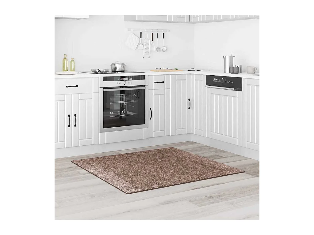 Tapis Marron 120 x 120 cm Polypropylène