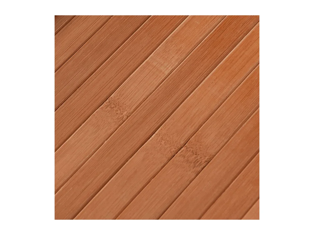 Rechteckiger brauner Teppich 70x1000 cm Bambus