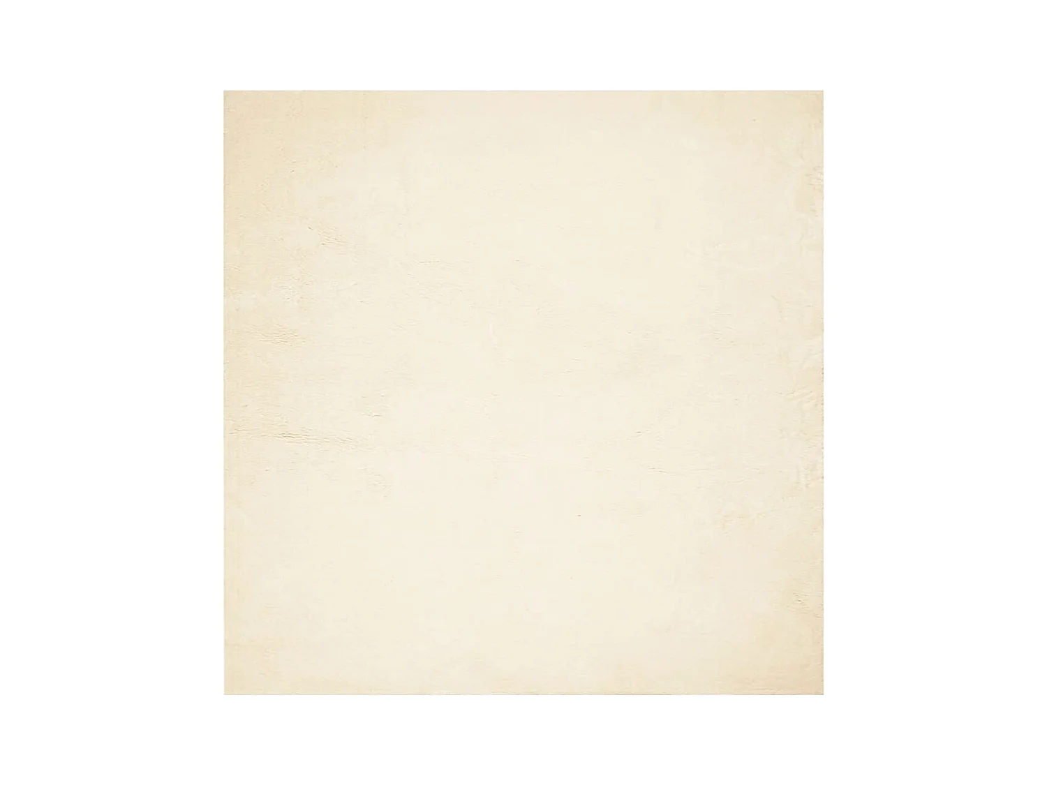 Tapis HUARTE à poils courts doux et lavable crème 240x240 cm