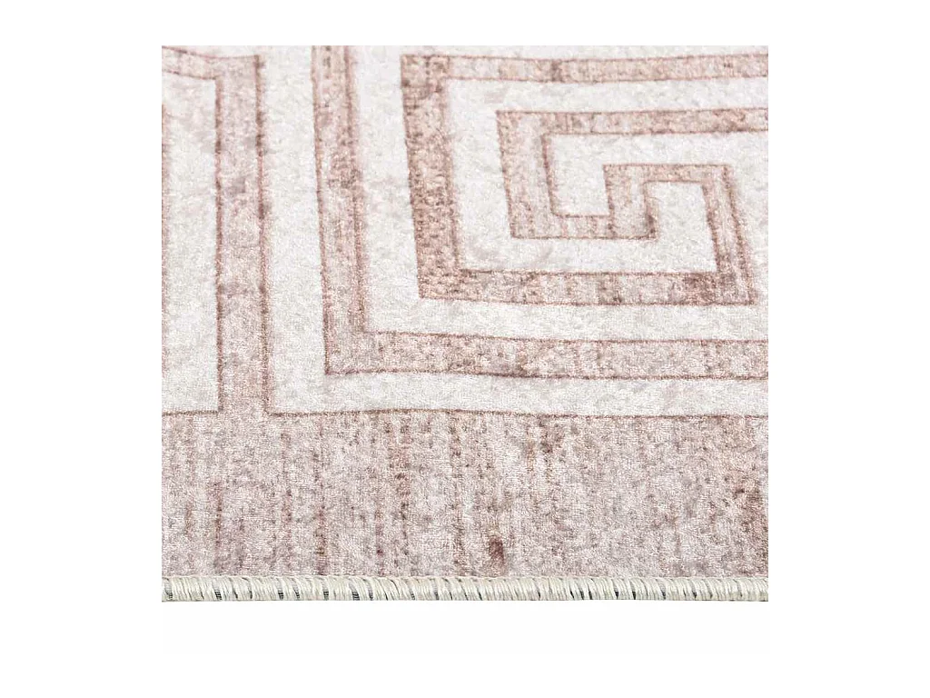 Tapis lavable antidérapant 80x150 cm Beige