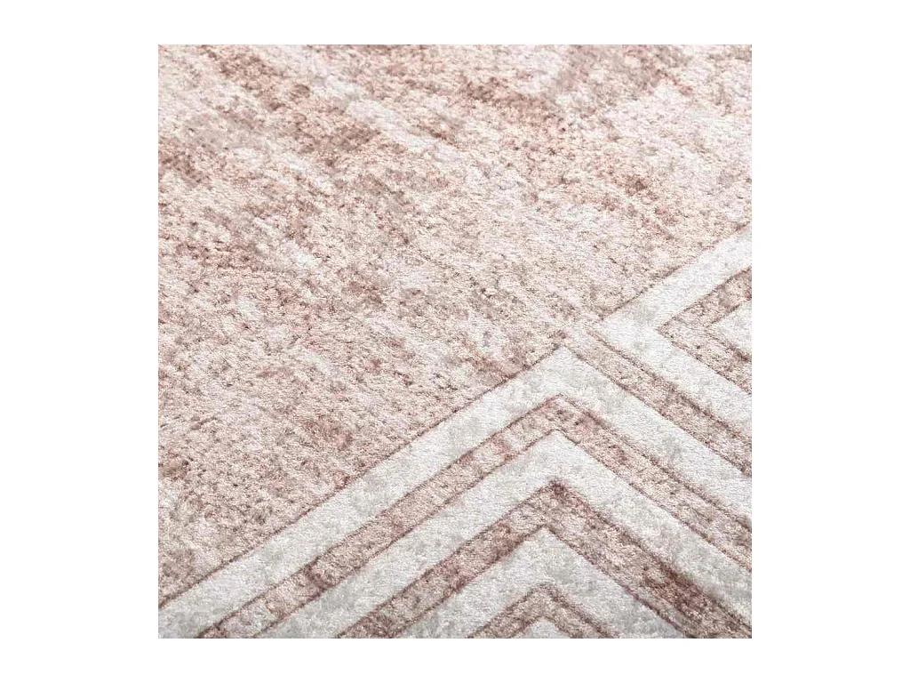 Tapis lavable antidérapant 80x150 cm Beige