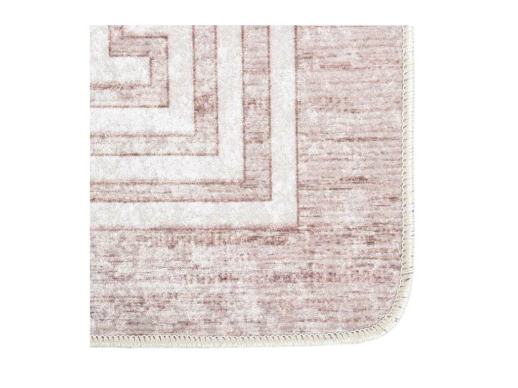 Tapis lavable antidérapant 80x150 cm Beige