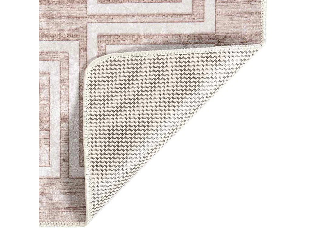 Tapis lavable antidérapant 80x150 cm Beige