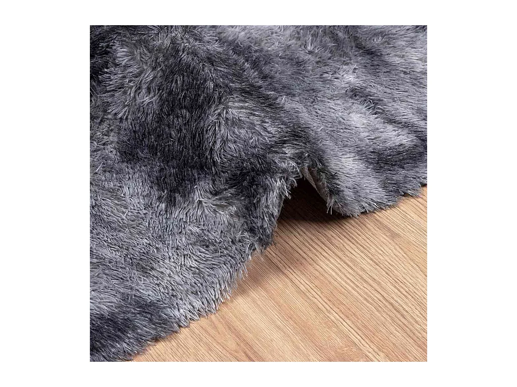 Shaggy vloerkleed met lange pool NAVARRA donkergrijs 60x100 cm