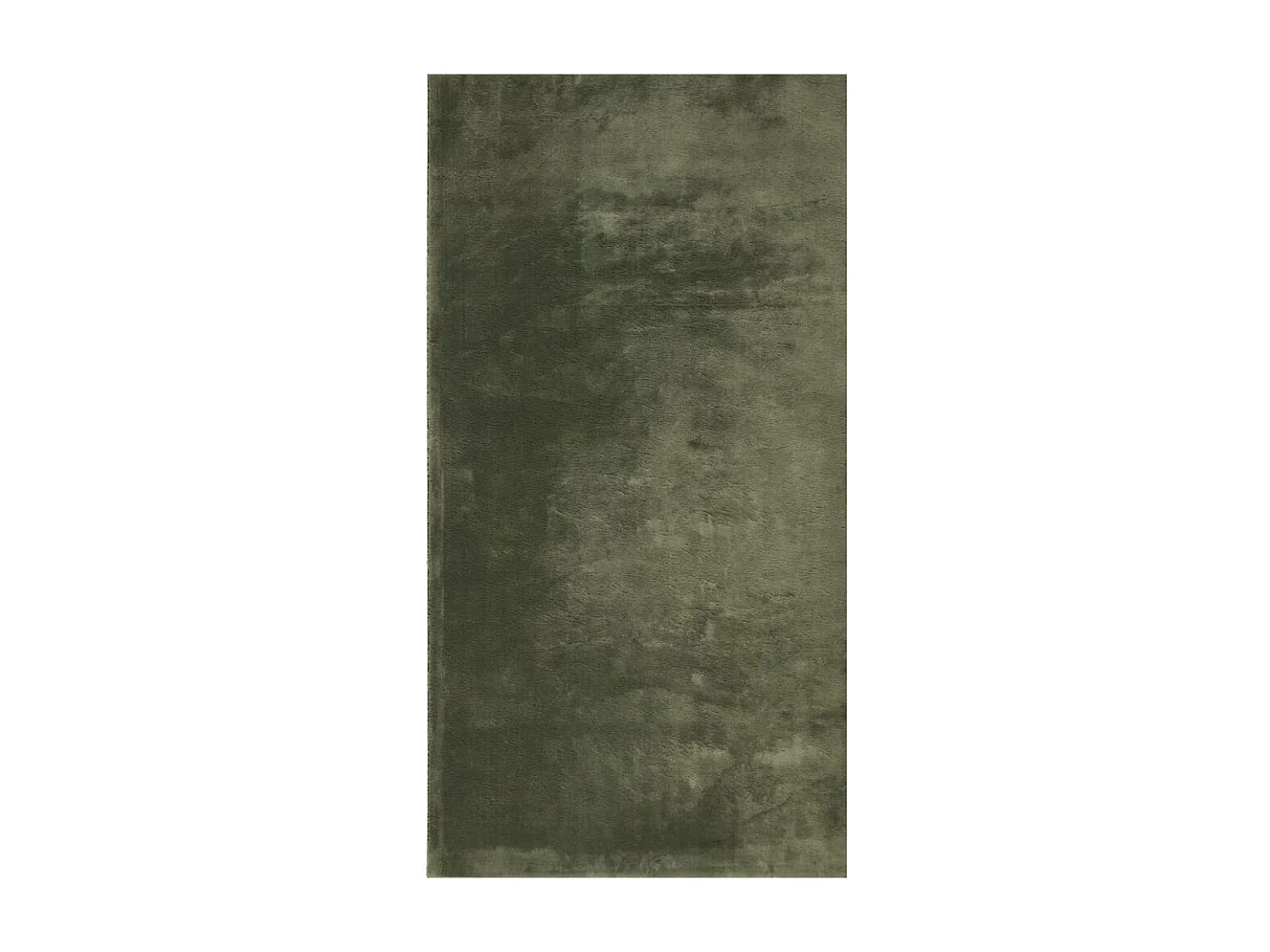 Tapis HUARTE à poils courts doux et lavable vert forêt 80x150cm