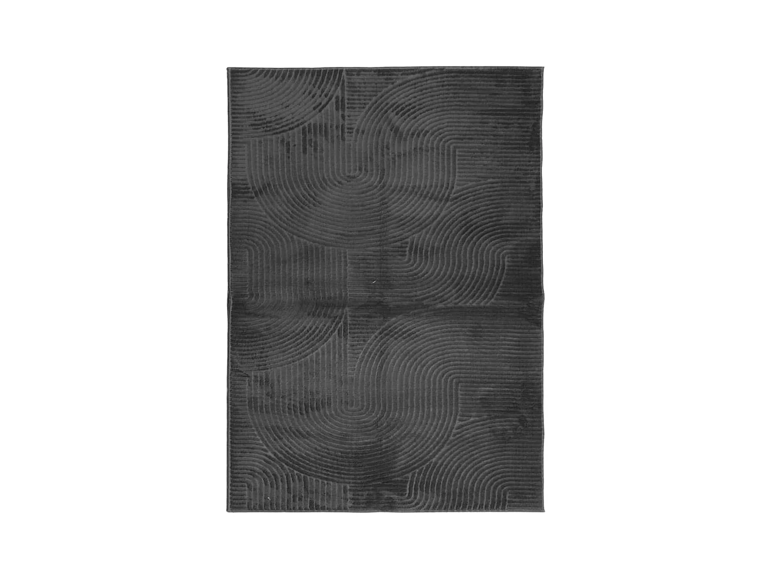 Tapis IZA poils courts style scandinave anthracite 200x280 cm