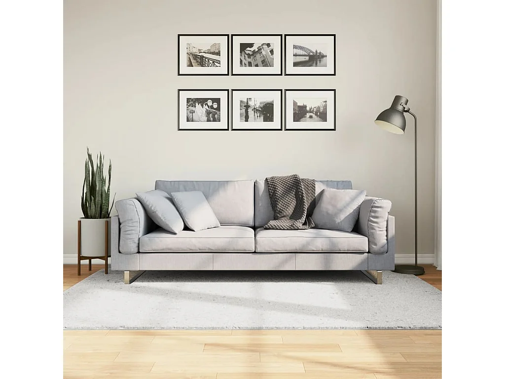 Tappeto a pelo corto OVIEDO grigio 140x200 cm