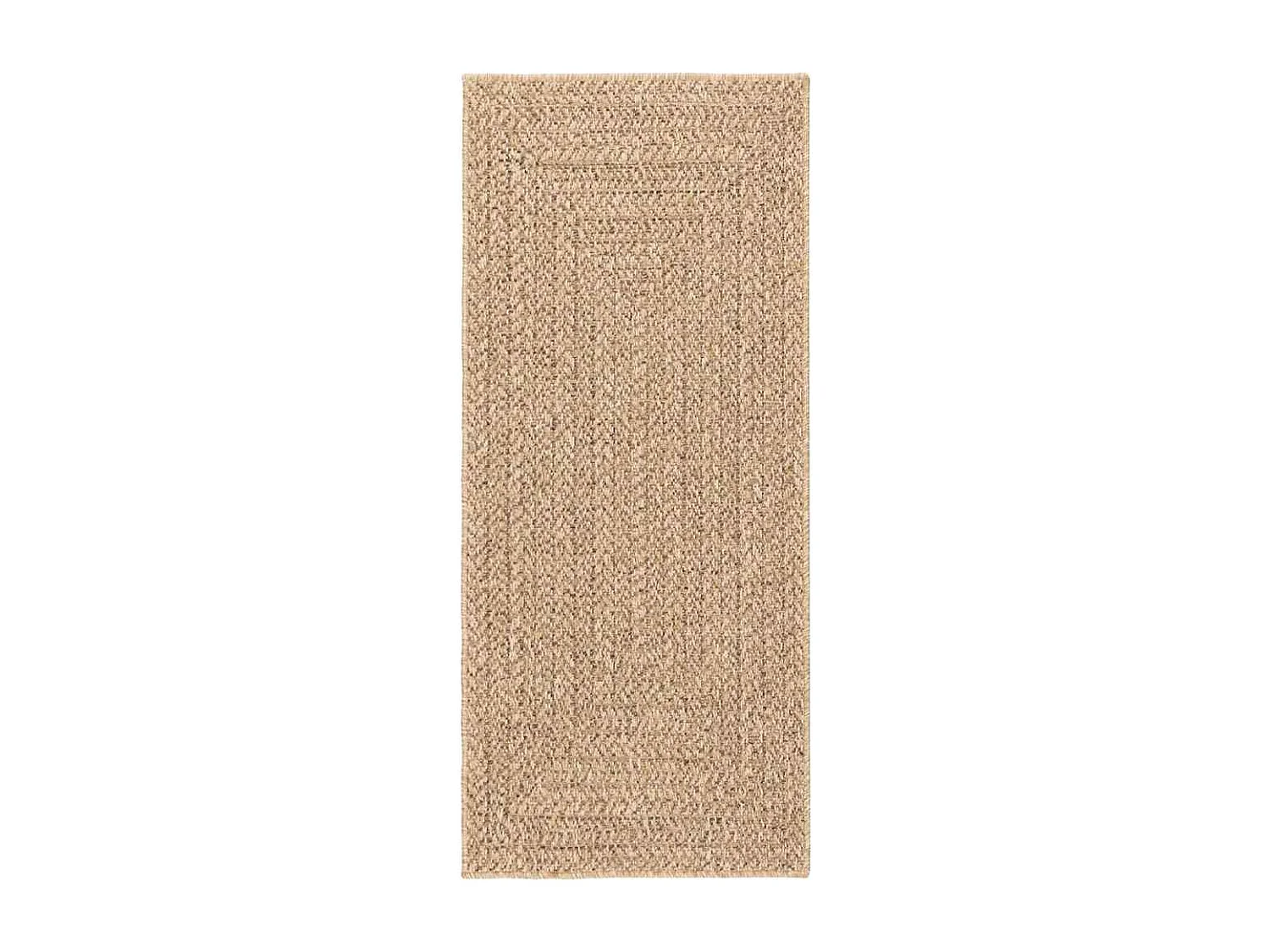 ZIZUR beige vloerkleed 80x200 cm jutelook binnen buiten