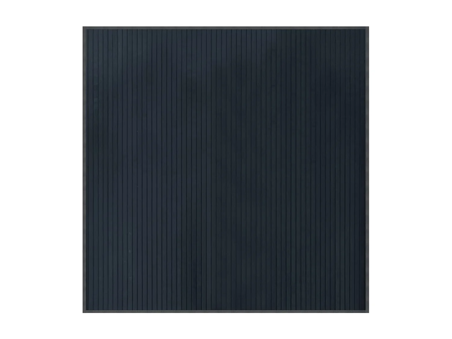 Tappeto quadrato grigio 100x100 cm in bambù