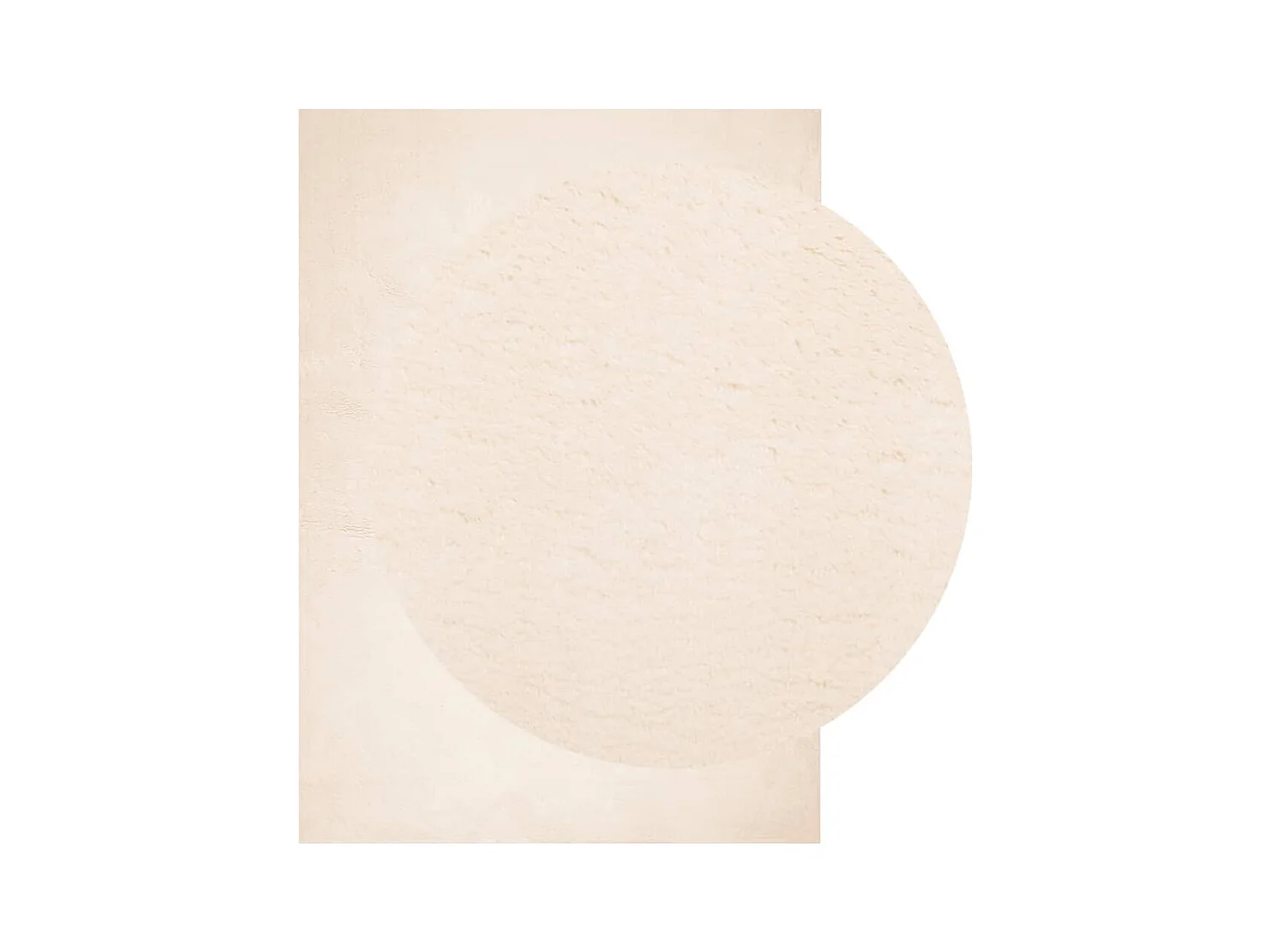 Tapis HUARTE à poils courts doux et lavable beige 240x340 cm