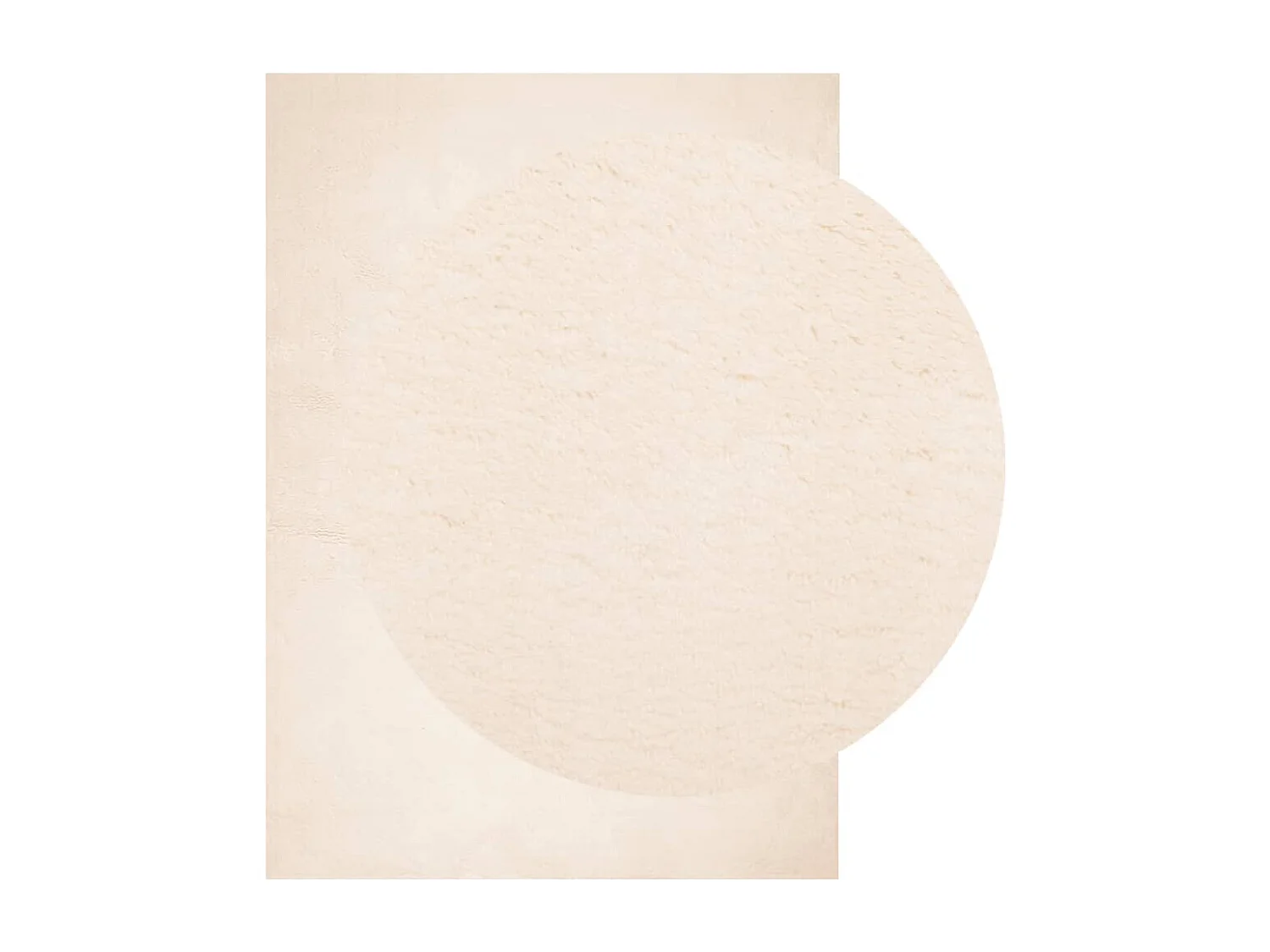 Tapis HUARTE à poils courts doux et lavable beige 240x340 cm