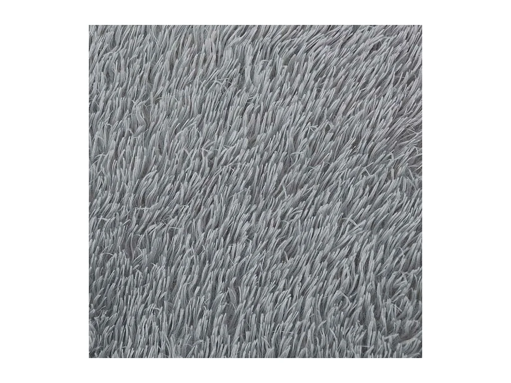 Tappeto shaggy a pelo lungo NAVARRA grigio chiaro 200x200 cm