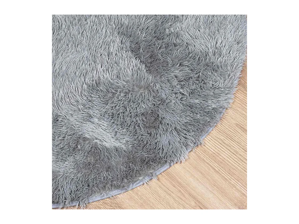 Alfombra de pelo largo NAVARRA gris claro 200x200 cm