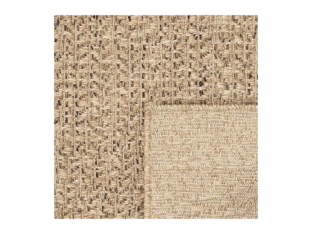 ZIZUR vloerkleed 60x110 cm jute look binnen en buiten