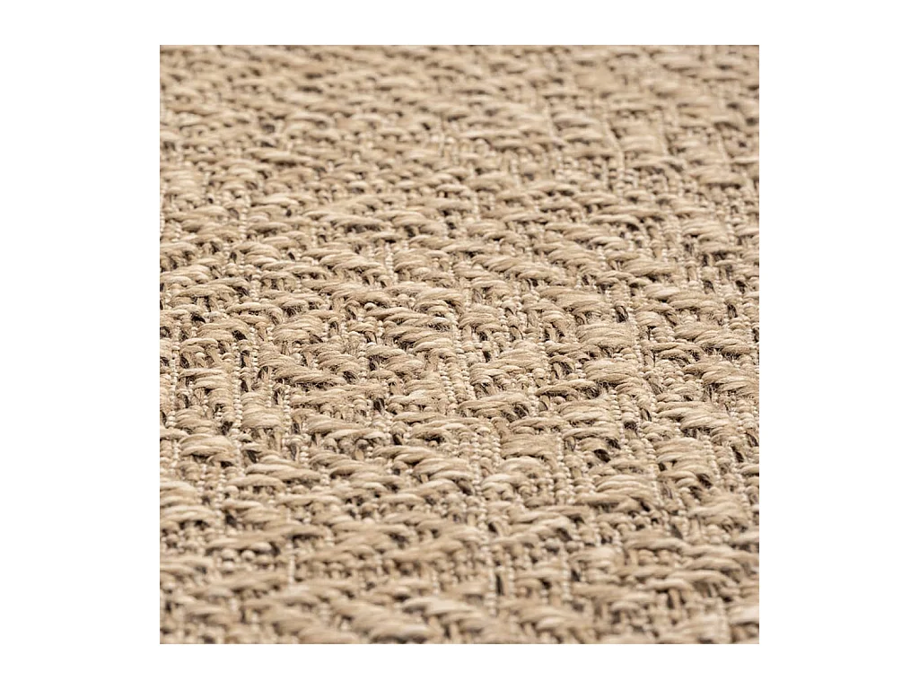 ZIZUR vloerkleed 60x110 cm jute look binnen en buiten