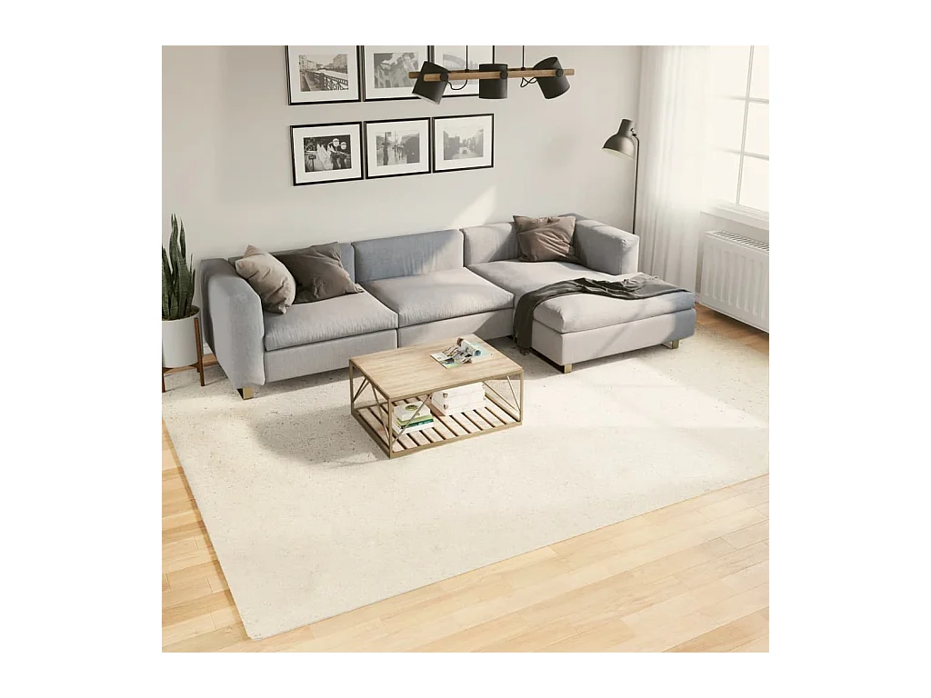 Tapis OVIEDO à poils courts beige 240x340 cm