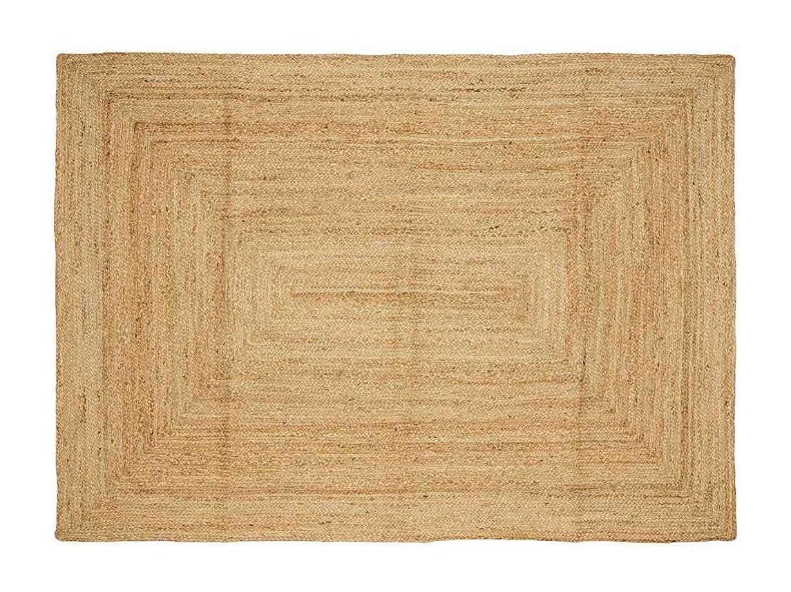 Tappeto fatto a mano in juta naturale 160x230 cm
