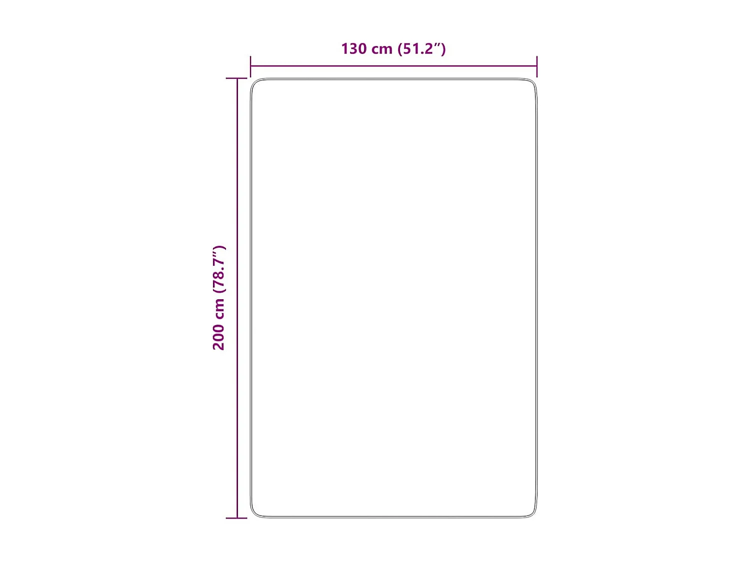 Tapis Shaggy à poils longs NAVARRA gris argenté 130x200 cm