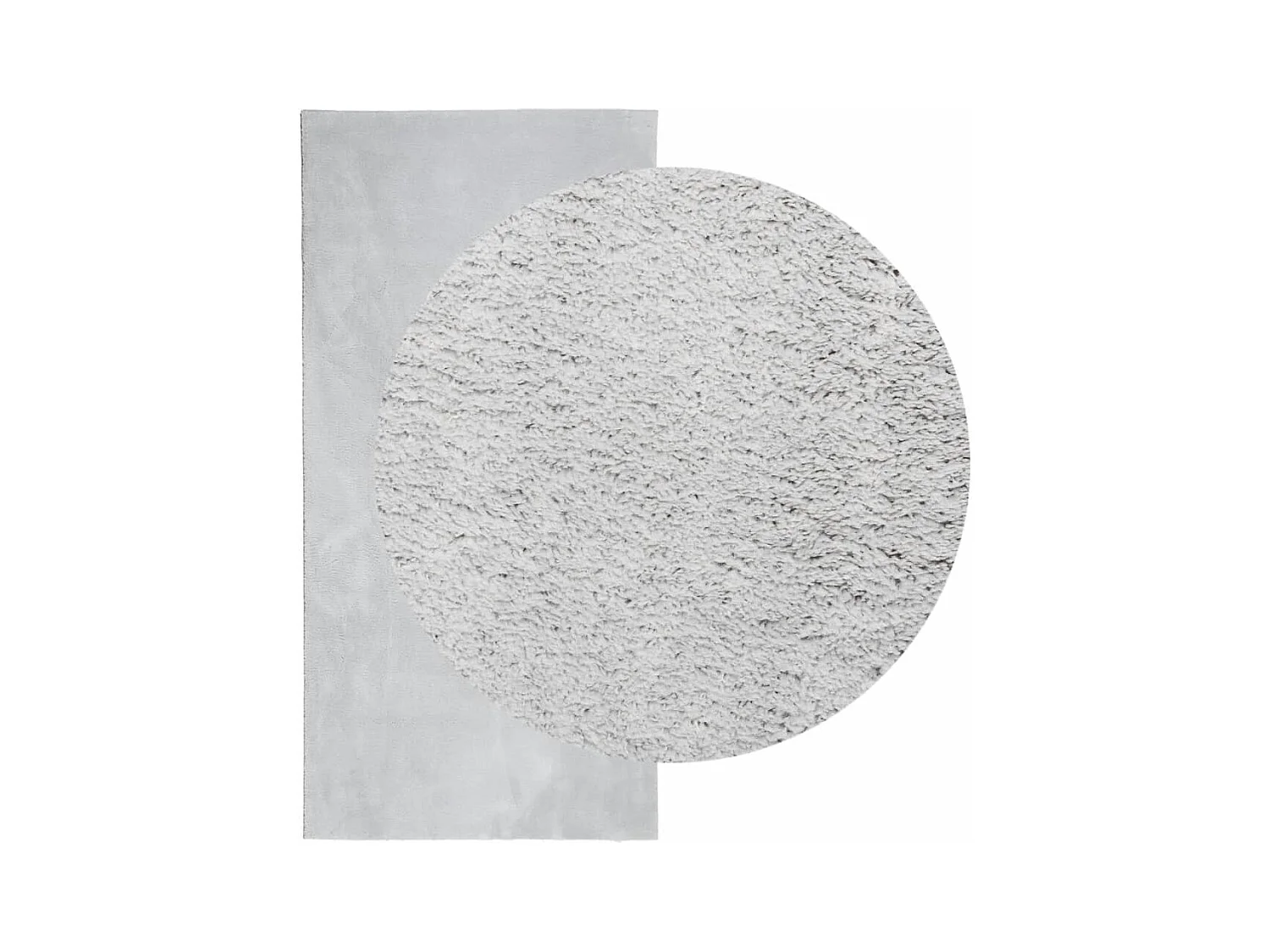 Tapis HUARTE à poils courts doux et lavable gris 100x200 cm