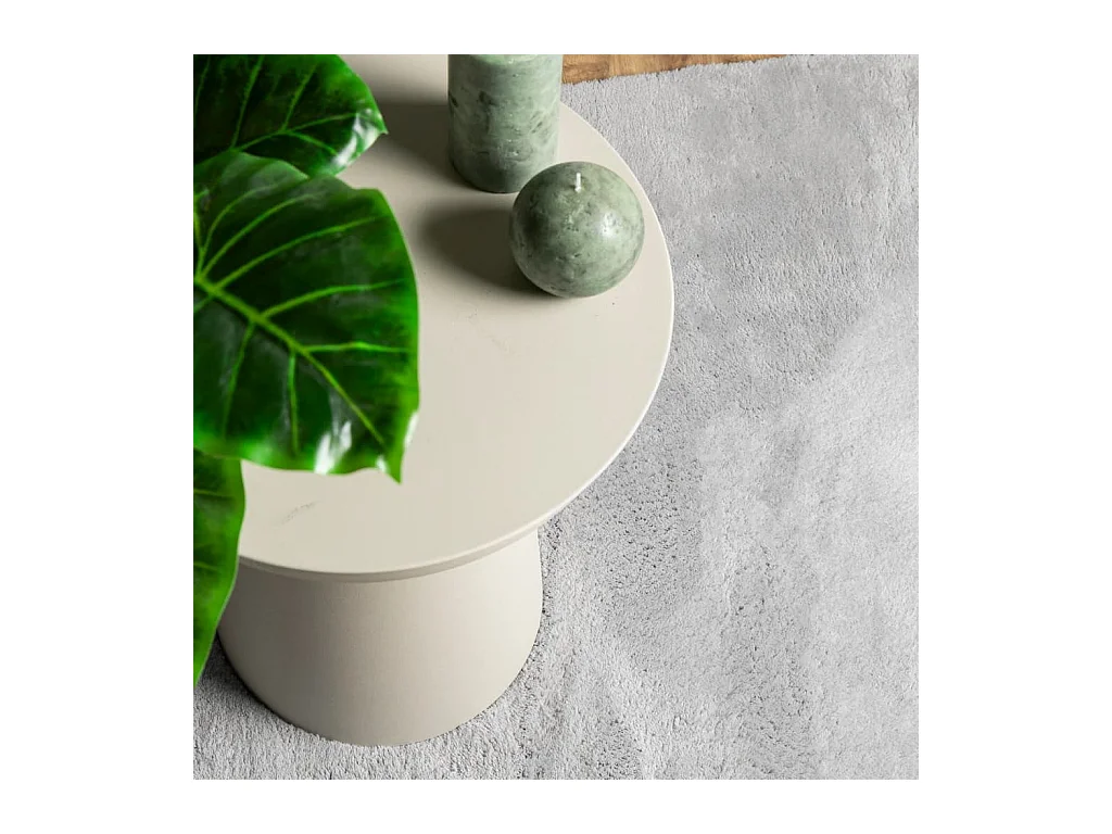 Tapis HUARTE à poils courts doux et lavable gris 100x200 cm