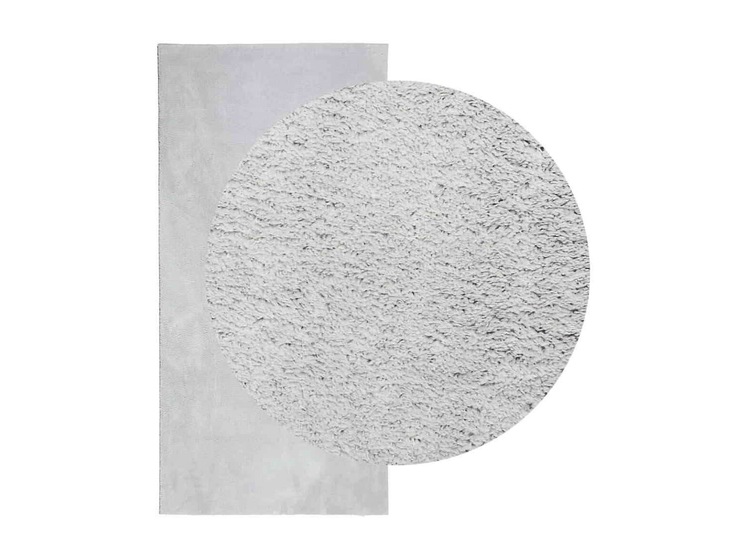 Tapis HUARTE à poils courts doux et lavable gris 100x200 cm