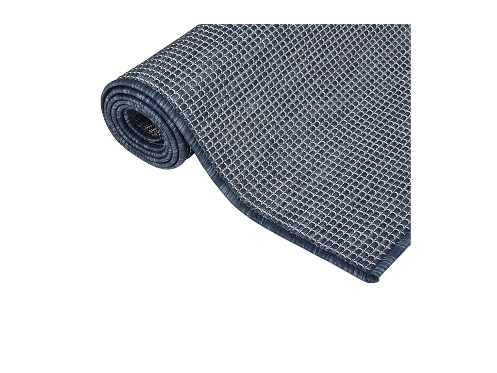 Alfombra de exterior de tejido plano 120x170 cm Azul