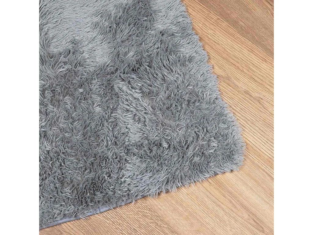 Tapis shaggy à poils longs NAVARRA gris clair 200x290 cm