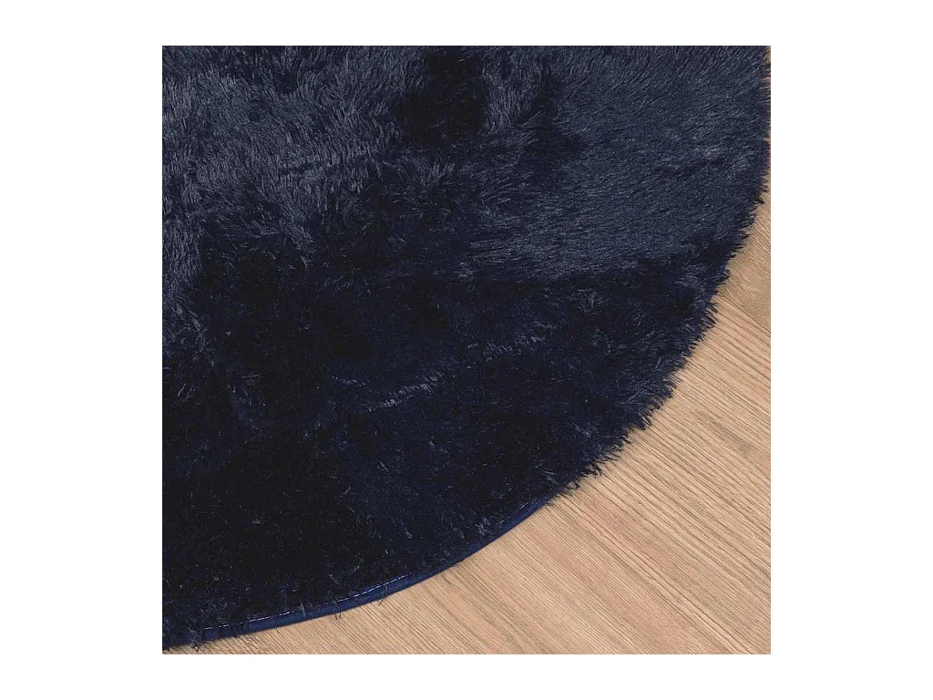 Tappeto shaggy a pelo lungo blu navy NAVARRA 240x240 cm