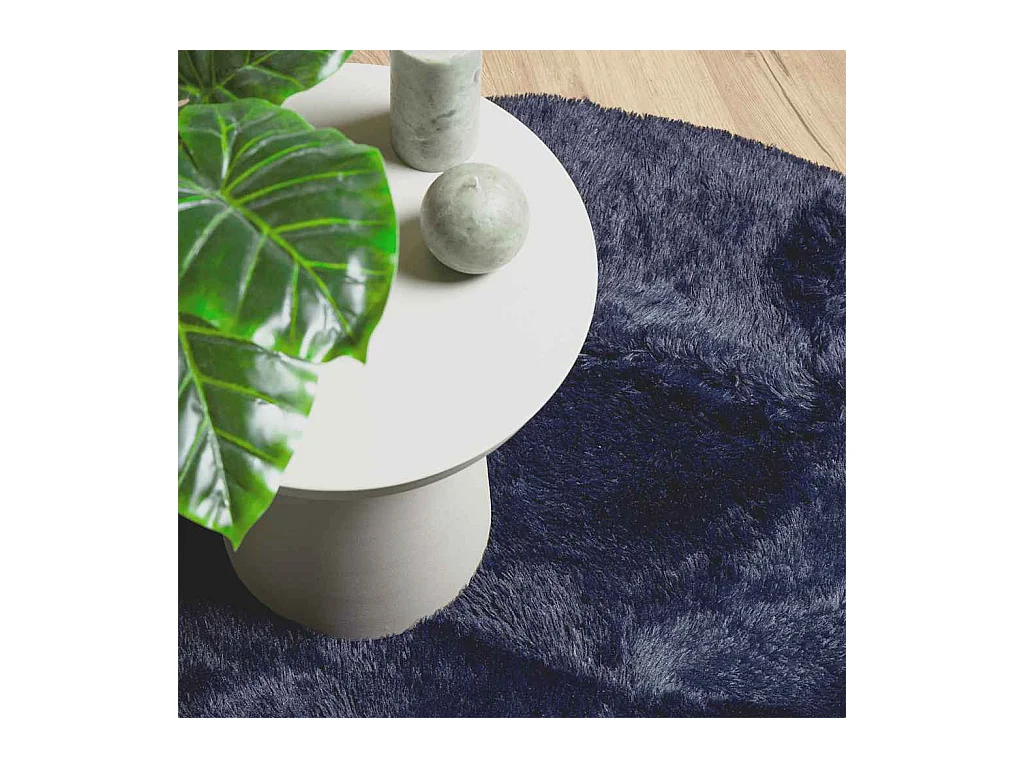 Alfombra de pelo largo NAVARRA azul marino 240x240 cm