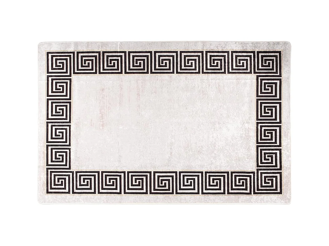 Wasbaar antislip vloerkleed 80x150 cm Lichtbeige