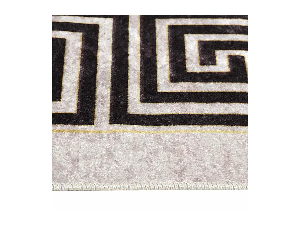 Wasbaar antislip vloerkleed 80x150 cm Lichtbeige