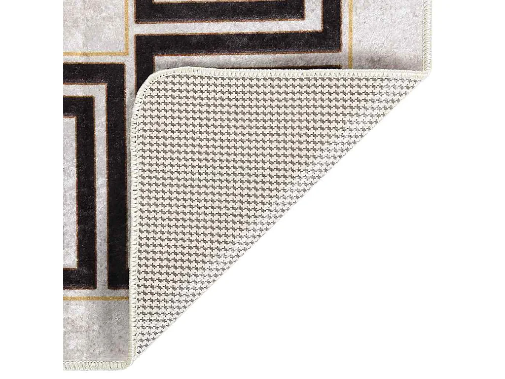 Tappeto antiscivolo lavabile 80x150 cm Beige chiaro