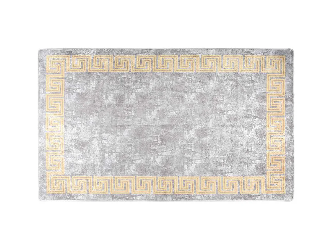 Wasbaar antislip vloerkleed 120x180 cm grijs