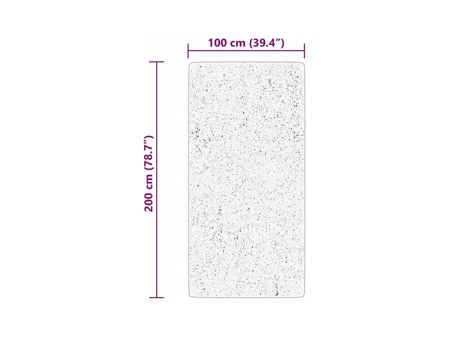 Tapis HUARTE à poils courts doux lavable vert forêt 100x200 cm