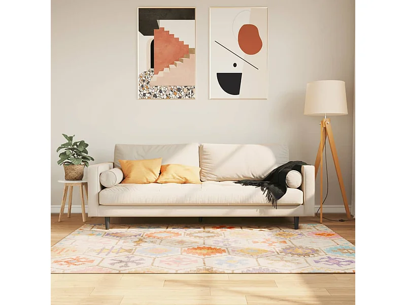 Tappeto lavabile multicolore 160x230 cm antiscivolo