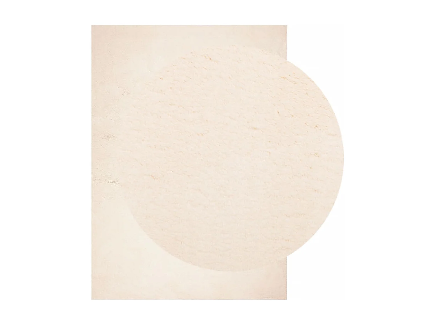 Tapis HUARTE à poils courts doux et lavable beige 160x230 cm