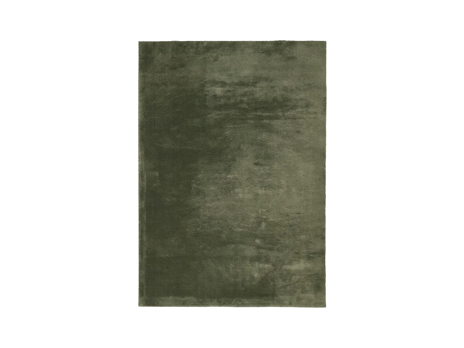 Alfombra HUARTE de pelo corto suave y lavable color verde bosque 160x230 cm