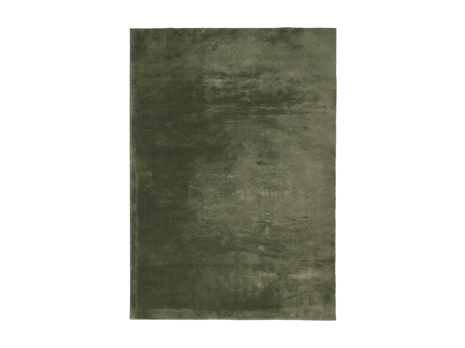 Tapis HUARTE à poils courts doux lavable vert forêt 160x230 cm