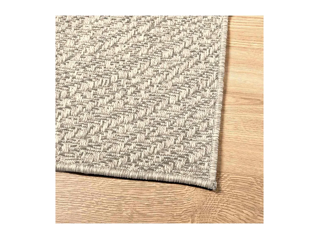 Tappeto ZIZUR crema 120x170 cm effetto juta interno esterno